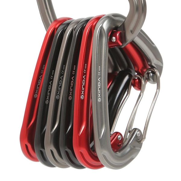 outdoor quickdraw spring-loaded gate rock climbing straight bent wire aluminum carabiner protect kits professional cords, slings and webbing
outdoor quickdraw spring-loaded gate rock climbing straight bent wire aluminum carabiner protect kits professional cords, slings and webbing