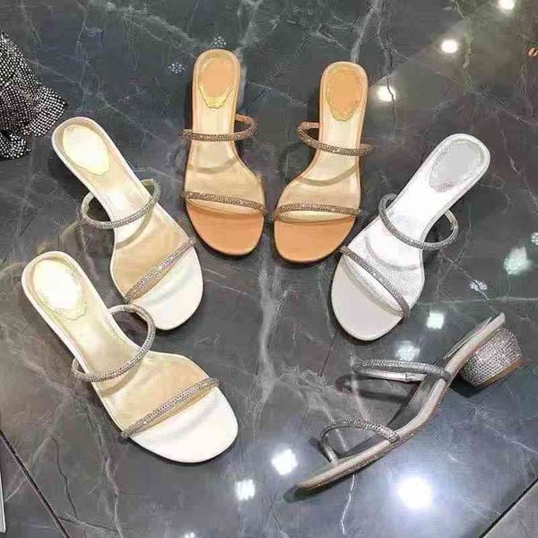 slippers summer new diamond square heel ankle-strap buckle sandals for women 8i35, Black 
slippers summer new diamond square heel ankle-strap buckle sandals for women 8i35, Black