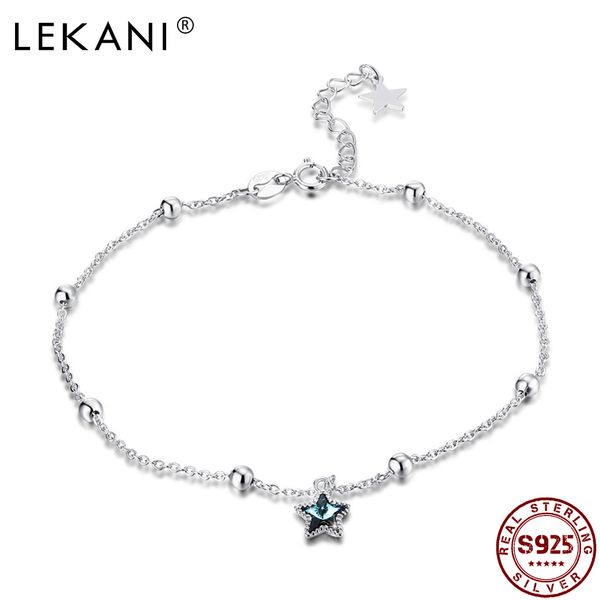 lekani real silver 925 anklets blue star starry elegant austria crystal pendant beach foot women anklet fine jewelry new arrival, Red;blue
lekani real silver 925 anklets blue star starry elegant austria crystal pendant beach foot women anklet fine jewelry new arrival, Red;blue