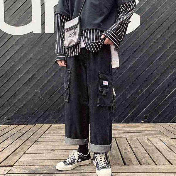 men's jeans size plus men hip hop street wear joggers ankle length denim cargo pants loose korean harem trousers sweatpants, Blue
men's jeans size plus men hip hop street wear joggers ankle length denim cargo pants loose korean harem trousers sweatpants, Blue
