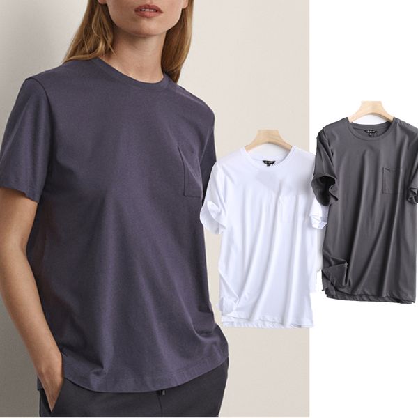 withered england style solid simple o-neck pockets cotton basic tshirt summer tshirt women camisetas verano mujer 2021, White
withered england style solid simple o-neck pockets cotton basic tshirt summer tshirt women camisetas verano mujer 2021, White