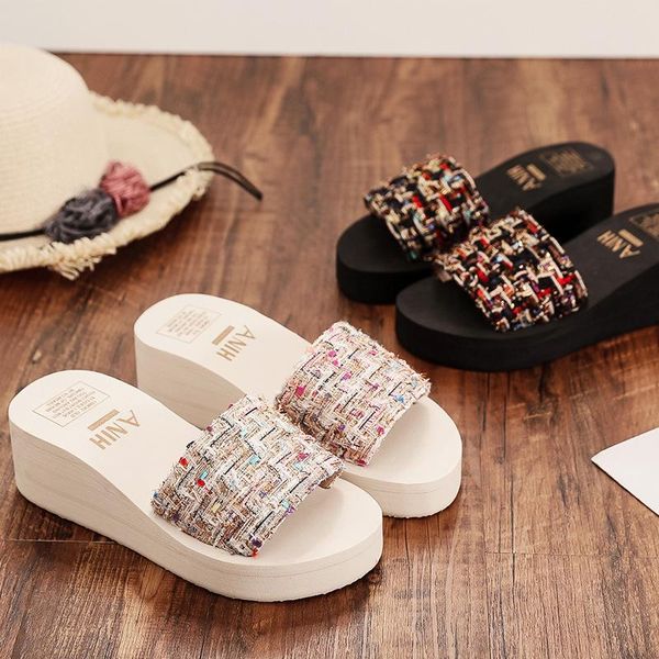 summer sandals slipper indoor outdoor flip-flops women platform shoes beach female slippers, Black
summer sandals slipper indoor outdoor flip-flops women platform shoes beach female slippers, Black