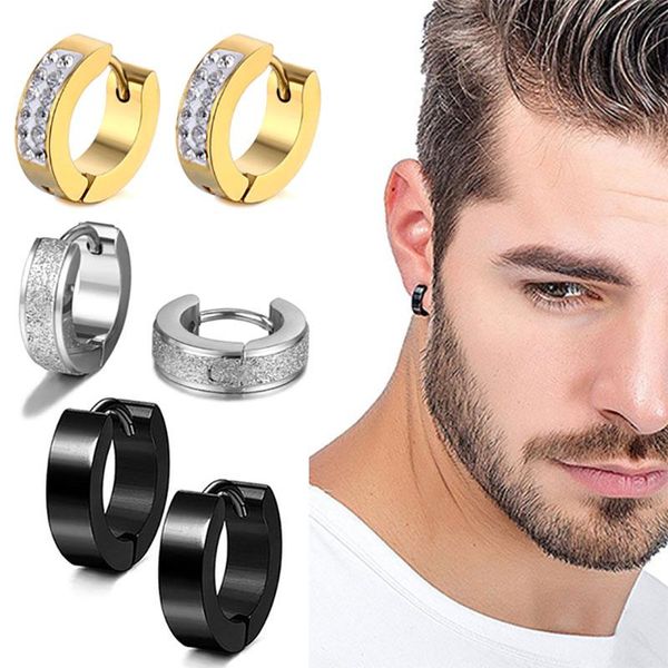 hoop & huggie 1 pair small earrings stainless steel circle round for women men ear ring bone buckle, Golden;silver
hoop & huggie 1 pair small earrings stainless steel circle round for women men ear ring bone buckle, Golden;silver