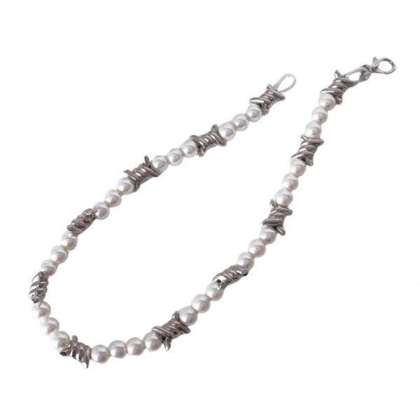 chains anti-oxidation practical shiny imitation pearl stylish necklace for women, Silver
chains anti-oxidation practical shiny imitation pearl stylish necklace for women, Silver