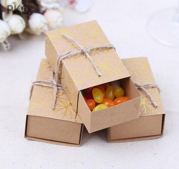 gift wrap 20pcs kraft paper box handmade soap wedding favors candy small brown cardboard carton 8x5x3cm