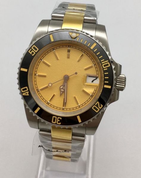 wristwatches 40mm gold dial date nh35 watch men's automatic plated case luxury mechanical stainless steel strap, Slivery;brown
wristwatches 40mm gold dial date nh35 watch men's automatic plated case luxury mechanical stainless steel strap, Slivery;brown