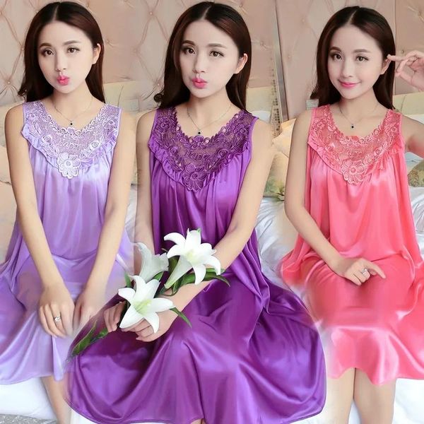 2021summer vest short-sleeved vestidos girl suspender nightdress ice silk pajamas home service large size female dress women's sleepwea, Black;red
2021summer vest short-sleeved vestidos girl suspender nightdress ice silk pajamas home service large size female dress women's sleepwea, Black;red