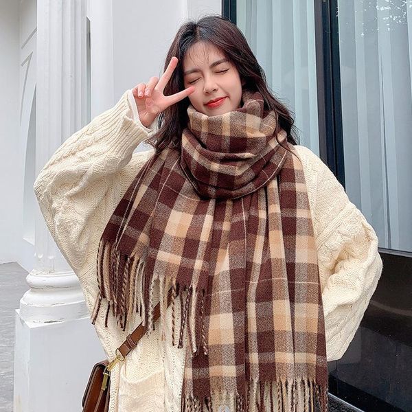 scarves imitation cashmere 2021 american cross-border classic plaid scarf shawl autumn and winter warm tassel, Blue;gray
scarves imitation cashmere 2021 american cross-border classic plaid scarf shawl autumn and winter warm tassel, Blue;gray