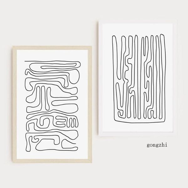 paintings black and white abstract line drawing posters minimalist canvas painting modern wall art pictures for living room home decor
paintings black and white abstract line drawing posters minimalist canvas painting modern wall art pictures for living room home decor