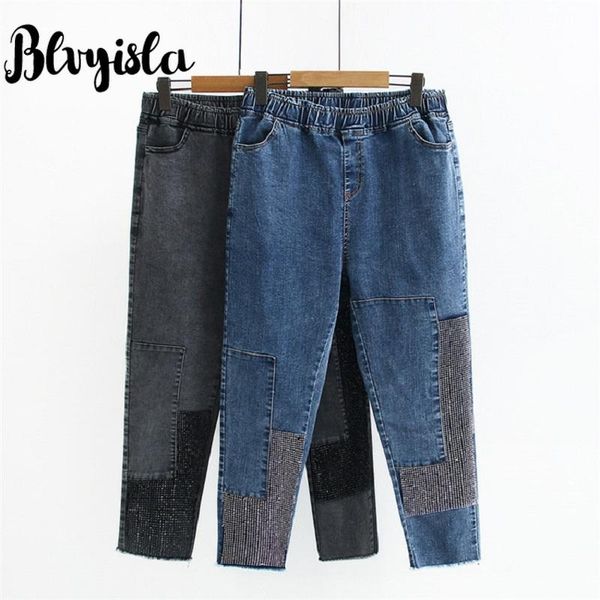 asia 6xl plus size women rhineston patchwork jeans above ankle 88cm length harem pants overweigtht street style elastic waist women's, Blue
asia 6xl plus size women rhineston patchwork jeans above ankle 88cm length harem pants overweigtht street style elastic waist women's, Blue