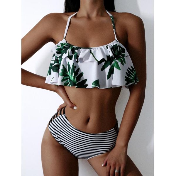 women's swimwear 2021 print bikini women biquini bandeau bandage brazilian set push-up beachwear maillot de bain, White;black
women's swimwear 2021 print bikini women biquini bandeau bandage brazilian set push-up beachwear maillot de bain, White;black