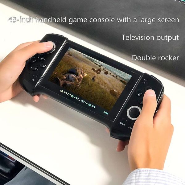 x18plus handheld game console 4.3 inch large screen dual joystick 64-bit games q9qc portable players
x18plus handheld game console 4.3 inch large screen dual joystick 64-bit games q9qc portable players