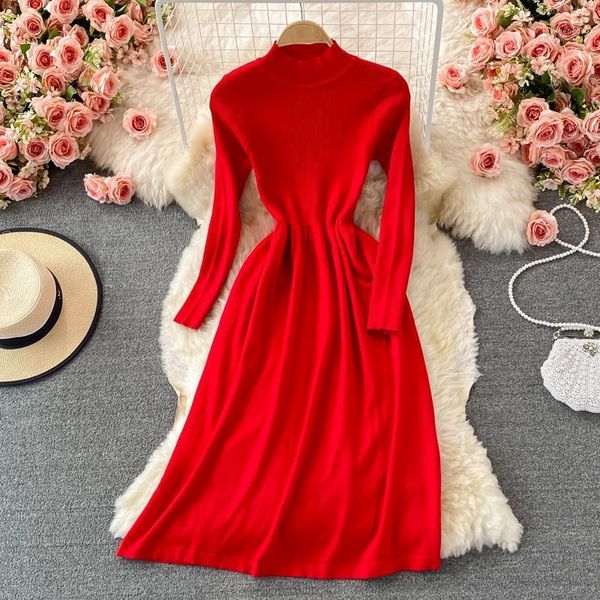 casual dresses yizzhoy spring autumn winter fashion streetwear sweater dress women knitted stand collar long sleeve a-line, Black;gray
casual dresses yizzhoy spring autumn winter fashion streetwear sweater dress women knitted stand collar long sleeve a-line, Black;gray