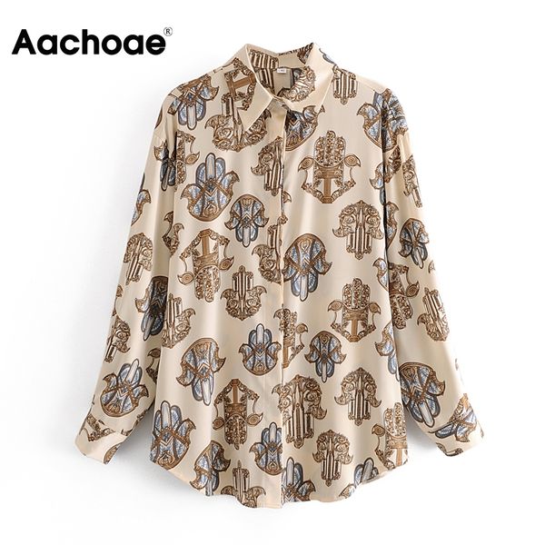 casual turn down collar shirt women vintage printed blouse 2021 long sleeve office ladies female casual shirts, Black;white
casual turn down collar shirt women vintage printed blouse 2021 long sleeve office ladies female casual shirts, Black;white