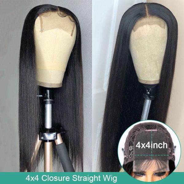 4x4 closure wig straight human hair wigs for black women 8-24" preplucked lace 180% brazilian non-remy, Black;brown
4x4 closure wig straight human hair wigs for black women 8-24" preplucked lace 180% brazilian non-remy, Black;brown
