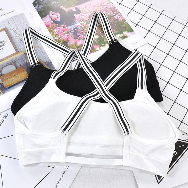 gym clothing sports women bra yoga fitness crop high elastic cotton solid running jogging push up, White;black
gym clothing sports women bra yoga fitness crop high elastic cotton solid running jogging push up, White;black