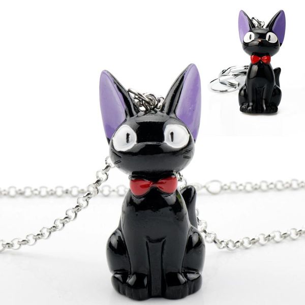 cartoon doll trinket keychain necklace kiki's delivery service sakuma rei jiji cat pendant necklaces creative jewelry gift chains, Silver
cartoon doll trinket keychain necklace kiki's delivery service sakuma rei jiji cat pendant necklaces creative jewelry gift chains, Silver