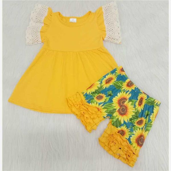 clothing sets toddler children's outfits soft sunflower shorts lace yellow dress summer suits baby girls wholesale boutique kids, White
clothing sets toddler children's outfits soft sunflower shorts lace yellow dress summer suits baby girls wholesale boutique kids, White