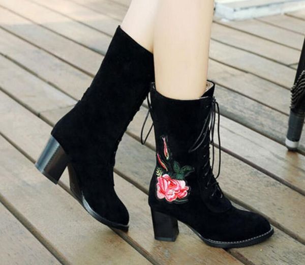 boots winter shoes woman zapatos mujer ladies women pumps high heels embroider wedding lace up chasussure femme g61126, Black
boots winter shoes woman zapatos mujer ladies women pumps high heels embroider wedding lace up chasussure femme g61126, Black