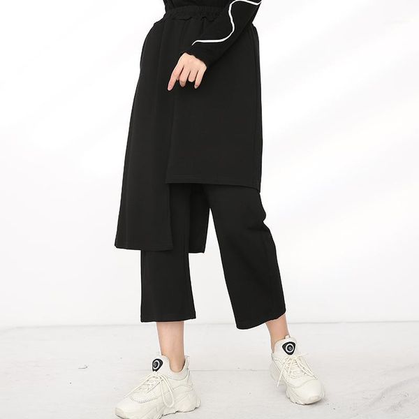 women's pants & capris waist high elastic false two leisure long harem trousers loose fit women fashion tide spring autumn 2021 1r96901, Black;white
women's pants & capris waist high elastic false two leisure long harem trousers loose fit women fashion tide spring autumn 2021 1r96901, Black;white