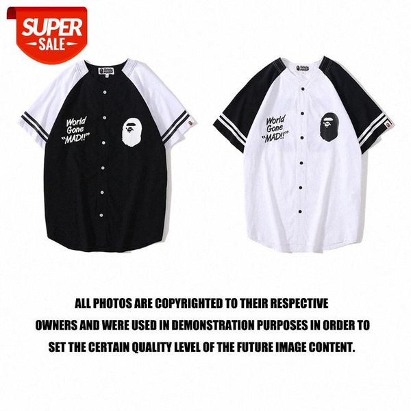 japanese brand apeman no. 93 baseball uniform shirt t-shirt men's buttoned cardigan short-sleeved #ym1o, White;black
japanese brand apeman no. 93 baseball uniform shirt t-shirt men's buttoned cardigan short-sleeved #ym1o, White;black