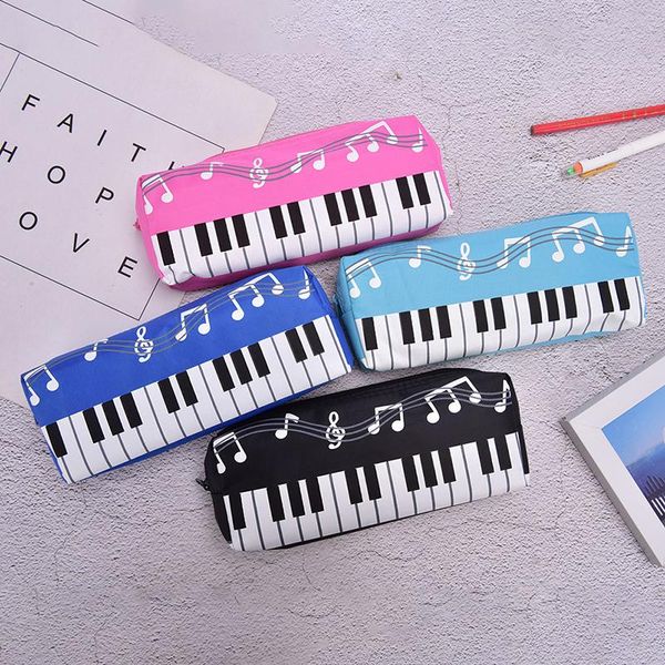 pc creative music notes piano keyboard pencil case large capacity pen bags stationery office
pc creative music notes piano keyboard pencil case large capacity pen bags stationery office