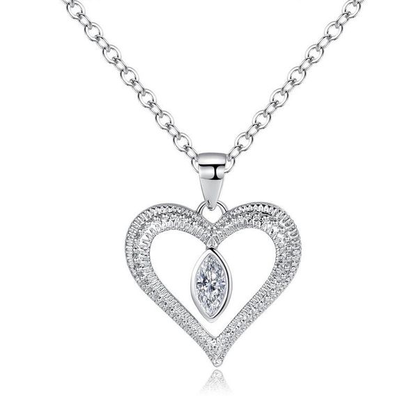 silver color heart necklace women's simple zircon pendant peach clavicle chain jewelry valentine's day gift chains
silver color heart necklace women's simple zircon pendant peach clavicle chain jewelry valentine's day gift chains