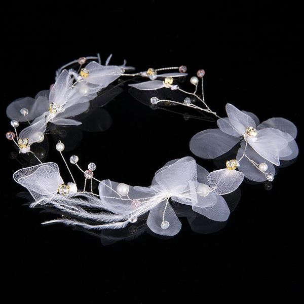 hair accessories for women elegant feather silk hairbands romantic wedding headdress band bride tiaras jewelry clips & barrettes, Golden;silver
hair accessories for women elegant feather silk hairbands romantic wedding headdress band bride tiaras jewelry clips & barrettes, Golden;silver