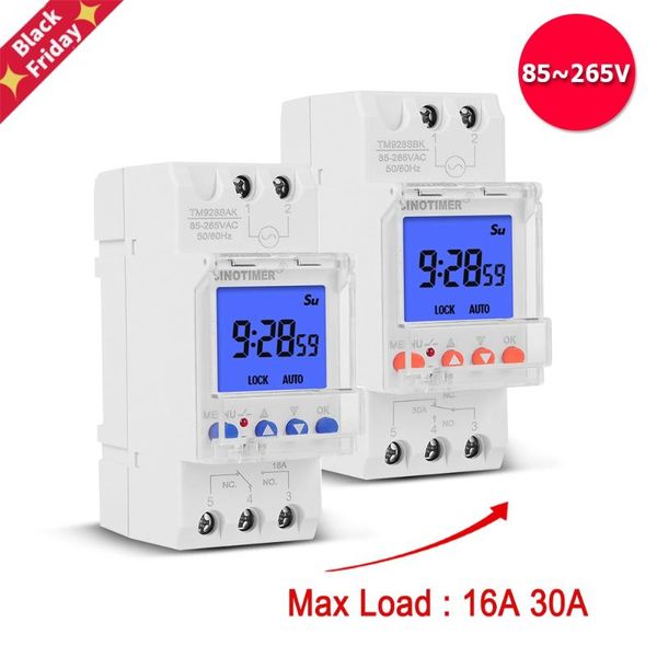 second to 168 hours programmable electronic time clock 16a 30a 110v 220v big lcd backlight display timer with lock function timers
second to 168 hours programmable electronic time clock 16a 30a 110v 220v big lcd backlight display timer with lock function timers