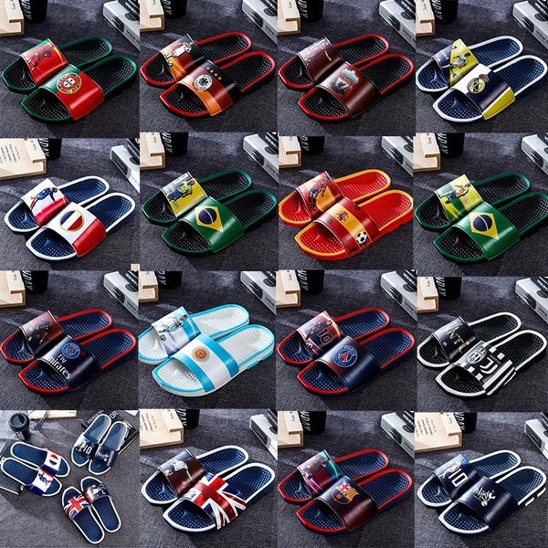 football star sports slippers brand designer mens color printing summer rubber sandals beach slide non-slip flip flops indoor outdoor shoes, Black
football star sports slippers brand designer mens color printing summer rubber sandals beach slide non-slip flip flops indoor outdoor shoes, Black