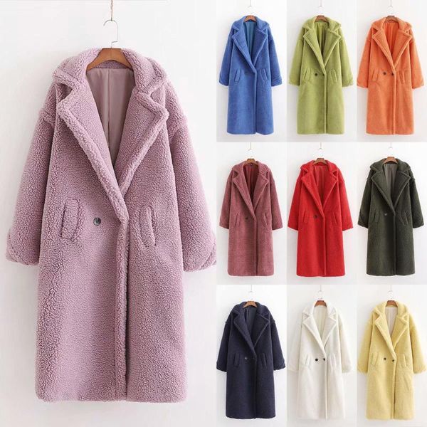women wool fur coat fashion autumn winter thicken loose medium long windbreaker lamb casual female jacket 2021 women's jackets, Black;brown
women wool fur coat fashion autumn winter thicken loose medium long windbreaker lamb casual female jacket 2021 women's jackets, Black;brown