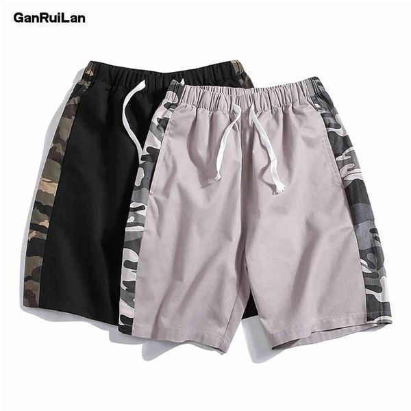 men casual shorts style beach shorts drawstring joggers sports camo splicing shorts male bermuda pants b0901 210518, White;black
men casual shorts style beach shorts drawstring joggers sports camo splicing shorts male bermuda pants b0901 210518, White;black