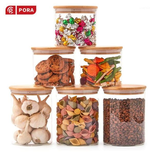 storage bottles & jars 6 - glass spice jar air tight canister kitchen organizer container set with bamboo lid for candy cereal sugar fl
storage bottles & jars 6 - glass spice jar air tight canister kitchen organizer container set with bamboo lid for candy cereal sugar fl