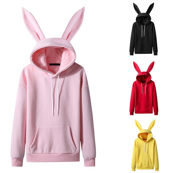 women's winter sweater 3d digital printing cute rabbit ear hoodie hooded sweater pullover o-collar loose street hipster apparel women w, Black
women's winter sweater 3d digital printing cute rabbit ear hoodie hooded sweater pullover o-collar loose street hipster apparel women w, Black