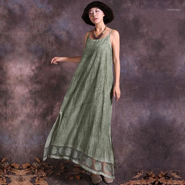 casual dresses nini wonderland 2021 summer do old cotton vintage dress women spaghetti strap loose sundress female lace split, Black;gray
casual dresses nini wonderland 2021 summer do old cotton vintage dress women spaghetti strap loose sundress female lace split, Black;gray