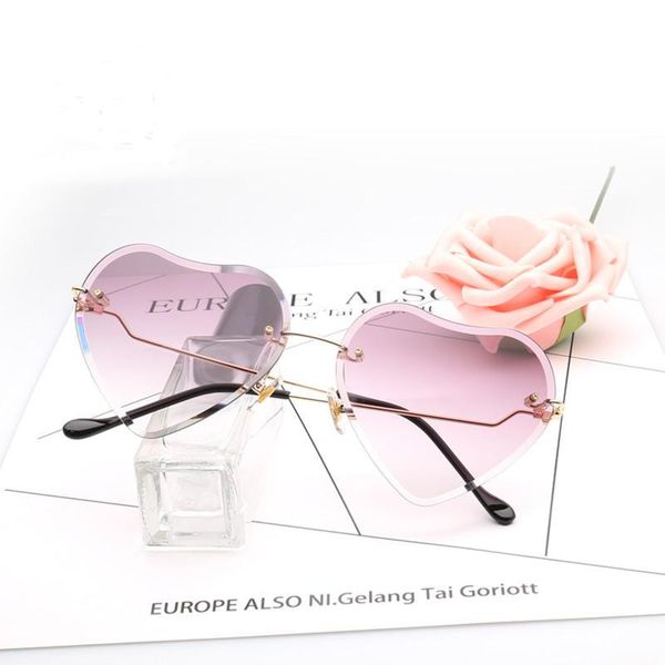 sunglasses fashion red heart shaped rimless women brand design frameless cat eye sun glasses shades female, White;black
sunglasses fashion red heart shaped rimless women brand design frameless cat eye sun glasses shades female, White;black