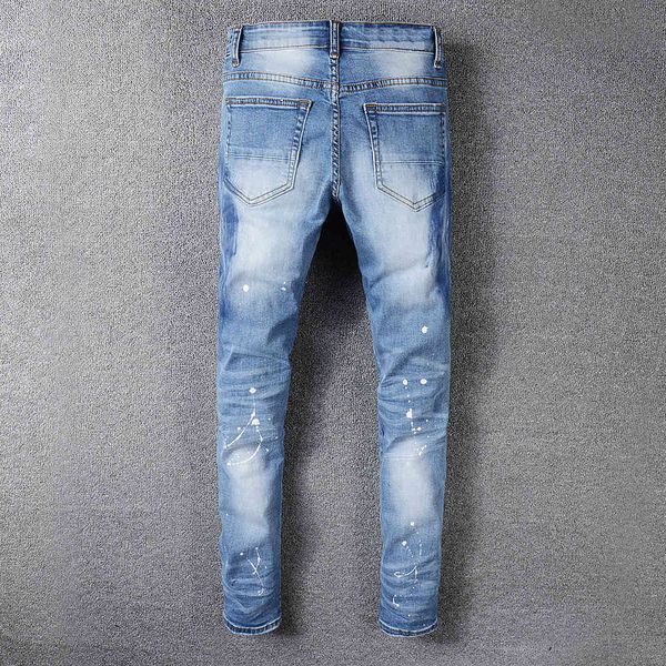 men's jeans crystal patchwork light blue ripped jeans slim fit skinny stretch denim pants yzye
men's jeans crystal patchwork light blue ripped jeans slim fit skinny stretch denim pants yzye