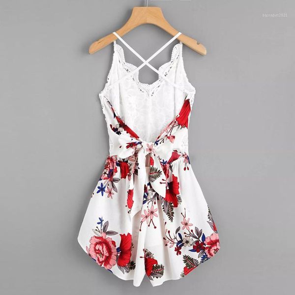women's jumpsuits & rompers crochet lace panel bow tie back florals ladies summer shorts jumpsuit lx3-8, Black;white
women's jumpsuits & rompers crochet lace panel bow tie back florals ladies summer shorts jumpsuit lx3-8, Black;white