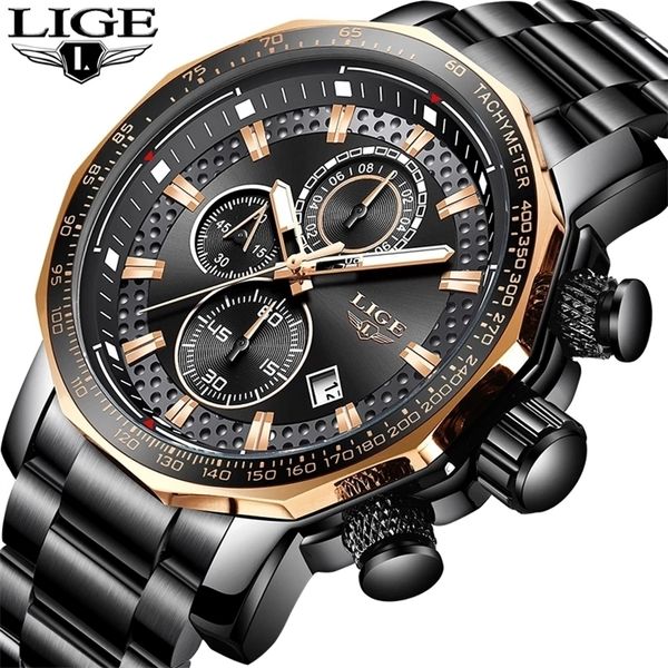 relogio masculino lige sport chronograph mens watches brand luxury full steel quartz clock waterproof big dial watch men 220225, Slivery;brown
relogio masculino lige sport chronograph mens watches brand luxury full steel quartz clock waterproof big dial watch men 220225, Slivery;brown