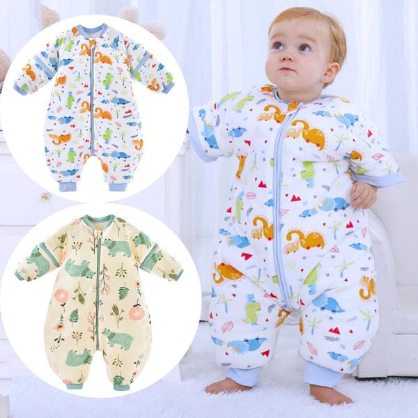 jumpsuits romper toddler baby boys girls long sleeve thicken cartoon jumpsuit sleep bag girl clothes, Blue 
jumpsuits romper toddler baby boys girls long sleeve thicken cartoon jumpsuit sleep bag girl clothes, Blue