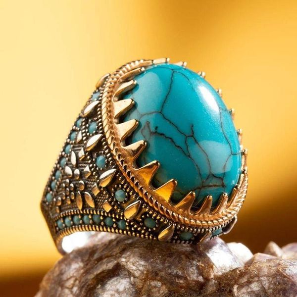 cluster rings sterling silver ring 925 for man blue stone with turquoise real pure made in turkey, Golden;silver
cluster rings sterling silver ring 925 for man blue stone with turquoise real pure made in turkey, Golden;silver