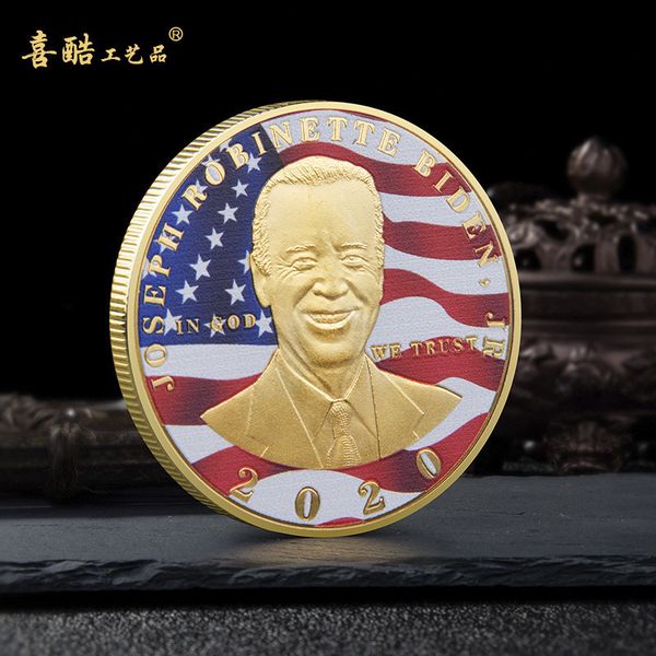 souvenir us presidential election 2021 biden memorial gold coin portrait relief color printing metal crafts collection
souvenir us presidential election 2021 biden memorial gold coin portrait relief color printing metal crafts collection