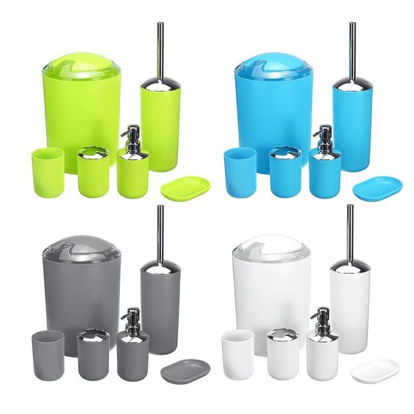 bath accessory set 6pcs bathroom accessories toilet toothbrush holder trash can soap dispenser cleaning tools
bath accessory set 6pcs bathroom accessories toilet toothbrush holder trash can soap dispenser cleaning tools