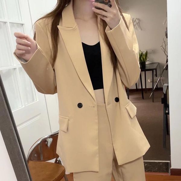 women's suits & blazers solid color double breasted pockets jackets notched collar outerwear casual long sleeve simple design coats, White;black
women's suits & blazers solid color double breasted pockets jackets notched collar outerwear casual long sleeve simple design coats, White;black