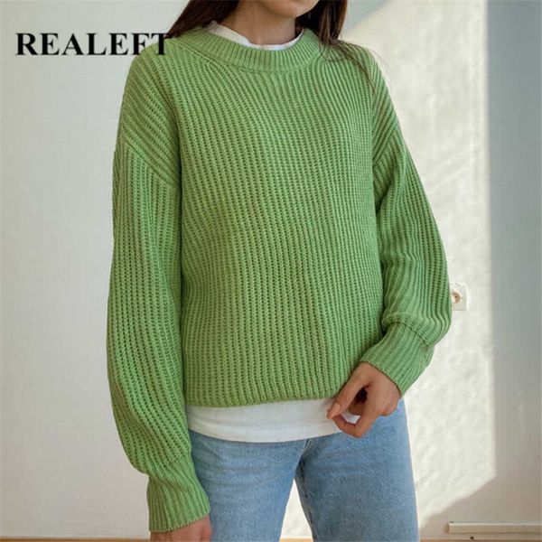 realeft women's pullovers vintage korean style long sleeve round neck casual loose ladies knitting sweaters winter 210922, White;black
realeft women's pullovers vintage korean style long sleeve round neck casual loose ladies knitting sweaters winter 210922, White;black