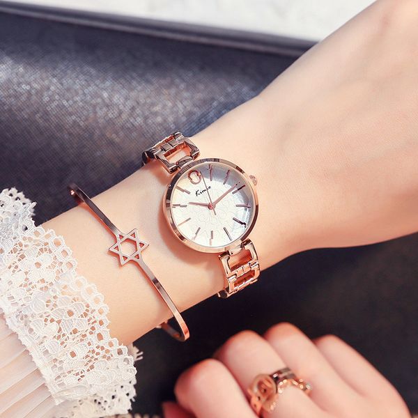 kimio bracelet watch fashion trend waterproof korean version simple women's student star quartz watch, Slivery;brown
kimio bracelet watch fashion trend waterproof korean version simple women's student star quartz watch, Slivery;brown