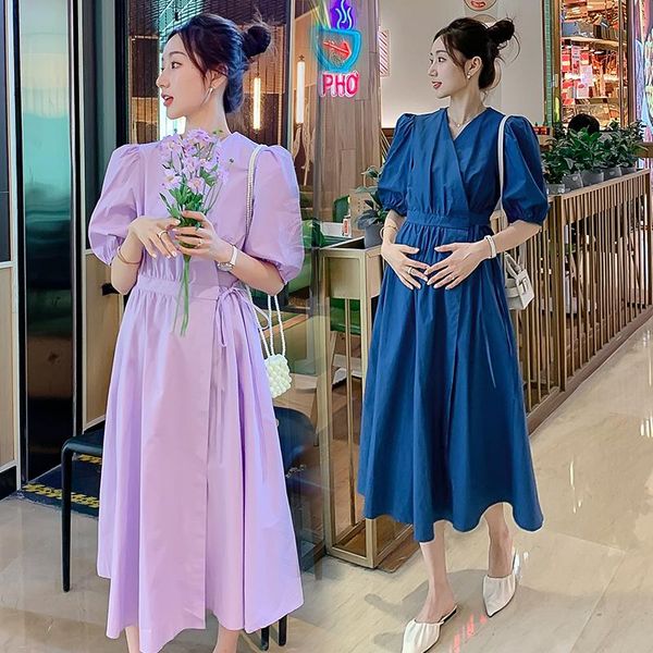 1935# 2021 summer korean fashion maternity long dress sweet lovely v neck slim waist loose clothes for pregnant women pregnancy dresses, White
1935# 2021 summer korean fashion maternity long dress sweet lovely v neck slim waist loose clothes for pregnant women pregnancy dresses, White