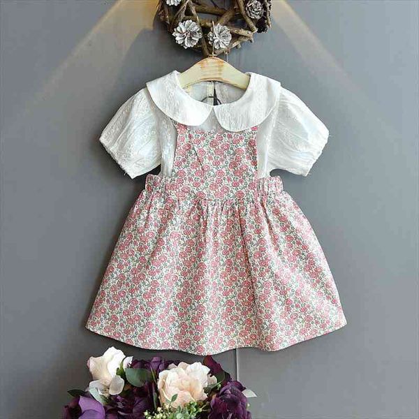 fashion korean little girls clothing set embroidery short sleeve shirt amp flower suspender skirt cute children clothes, White
fashion korean little girls clothing set embroidery short sleeve shirt amp flower suspender skirt cute children clothes, White