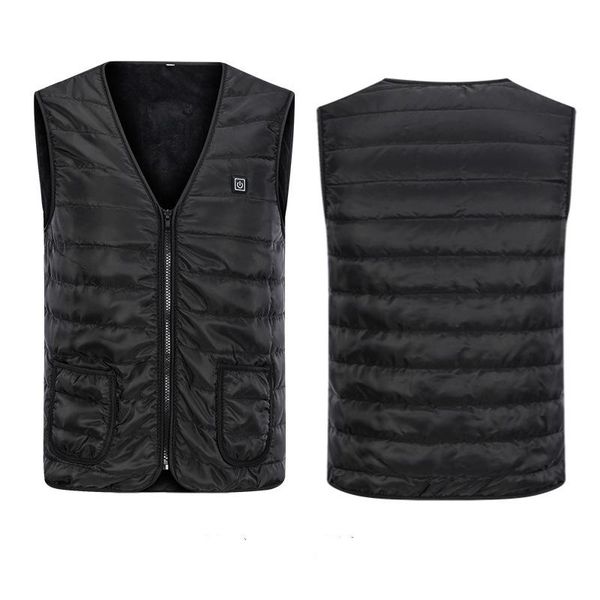 heating vest usb warm electric jacket winter men's vests, Black;white