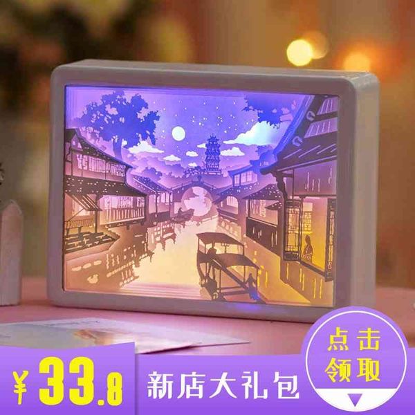 creative valentine's friend's new year gift idyllic style decorative 3d light and shadow paper carving night lamp
creative valentine's friend's new year gift idyllic style decorative 3d light and shadow paper carving night lamp